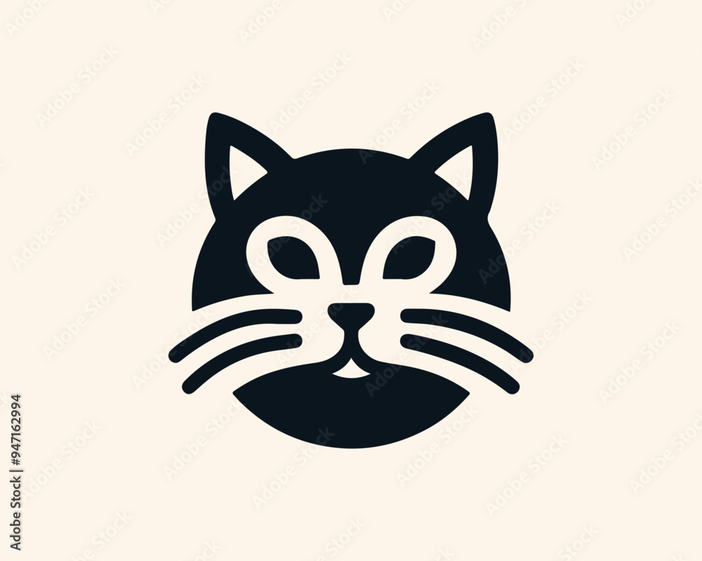 Cat logo design icon symbol vector illustration Cat logo design icon symbol vector illustration