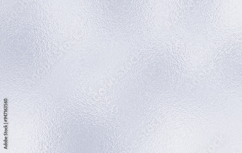 Gray foil texture background glass effect. Light matte surface. Plastic glass. Frosted winter window glass. White gray gradient transparent background. 