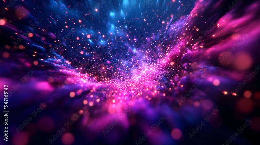 A colorful galaxy with purple and blue stars. The stars are scattered throughout the galaxy, creating a sense of depth and movement. The colors and patterns of the stars give the galaxy a dreamy A colorful galaxy with purple and blue stars. The stars are scattered throughout the galaxy, creating a sense of depth and movement. The colors and patterns of the stars give the galaxy a dreamy