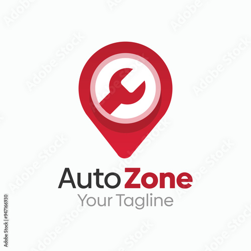 Auto Zone Logo Design Template. Good for Business, Agency, Community and Organization photo