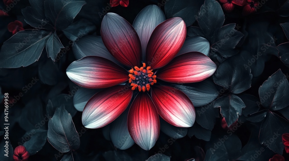 Obraz premium Red Flower Close Up