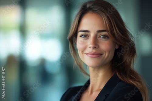 Wallpaper Mural Confident Woman in Black Blazer with a Gentle Smile Torontodigital.ca