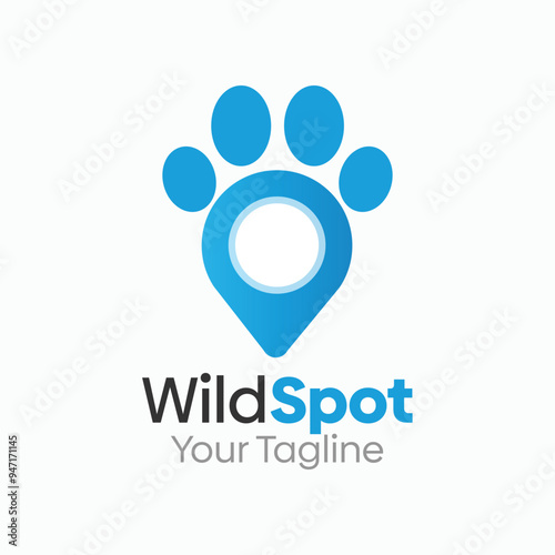 Wild Footstep Spot Logo Design Template. Good for Business, Agency, Community and Organization