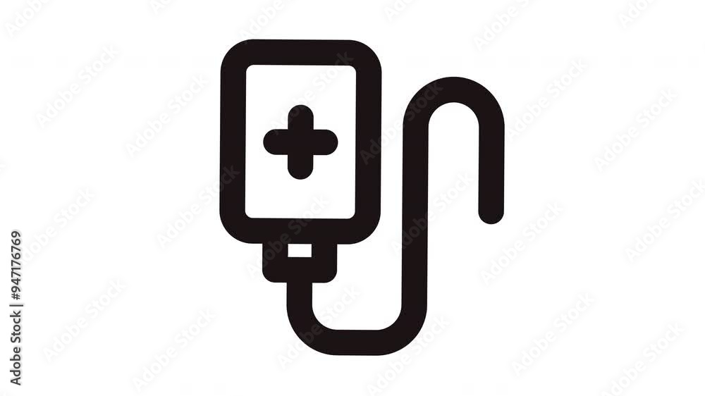 Black and white illustration of medical IV bag and tubing. Suitable for medical websites, educational materials, infographics, and healthrelated designs Black and white illustration of medical IV bag and tubing. Suitable for medical websites, educational materials, infographics, and healthrelated designs