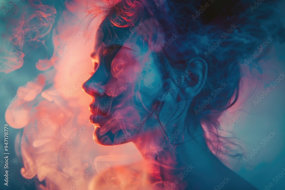 A person suffering from smoke inhalation, with visible smoke effects on their face A person suffering from smoke inhalation, with visible smoke effects on their face