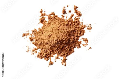 dry tea powder isolated on transparent png