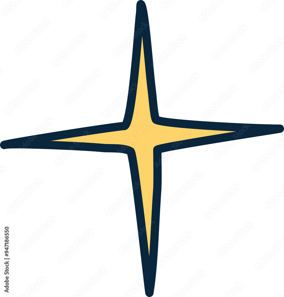Collection of hand drawn stars. Doodle style Collection of hand drawn stars. Doodle style