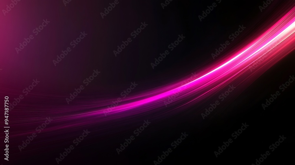 Abstract Pink Light Streaks on Black Background Abstract Pink Light Streaks on Black Background
