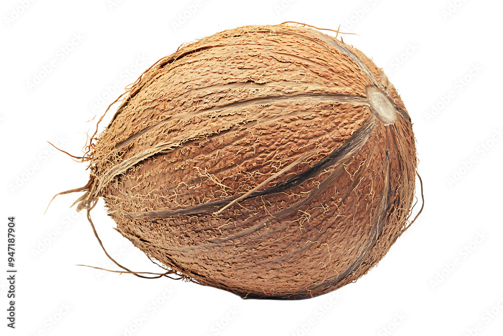 Dry coconut isolated on transparent png Dry coconut isolated on transparent png
