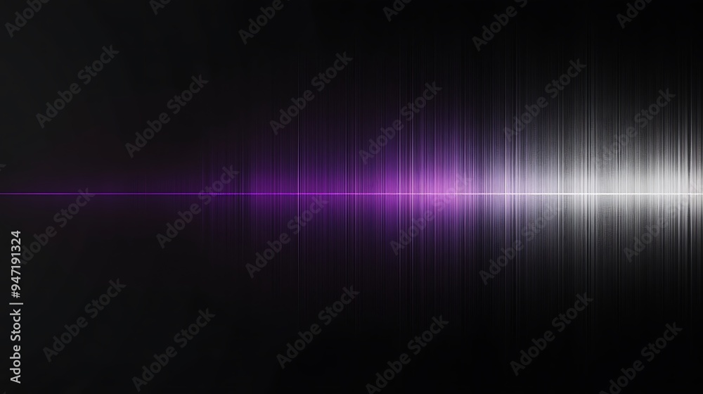 Abstract Purple and White Sound Wave Visualizer