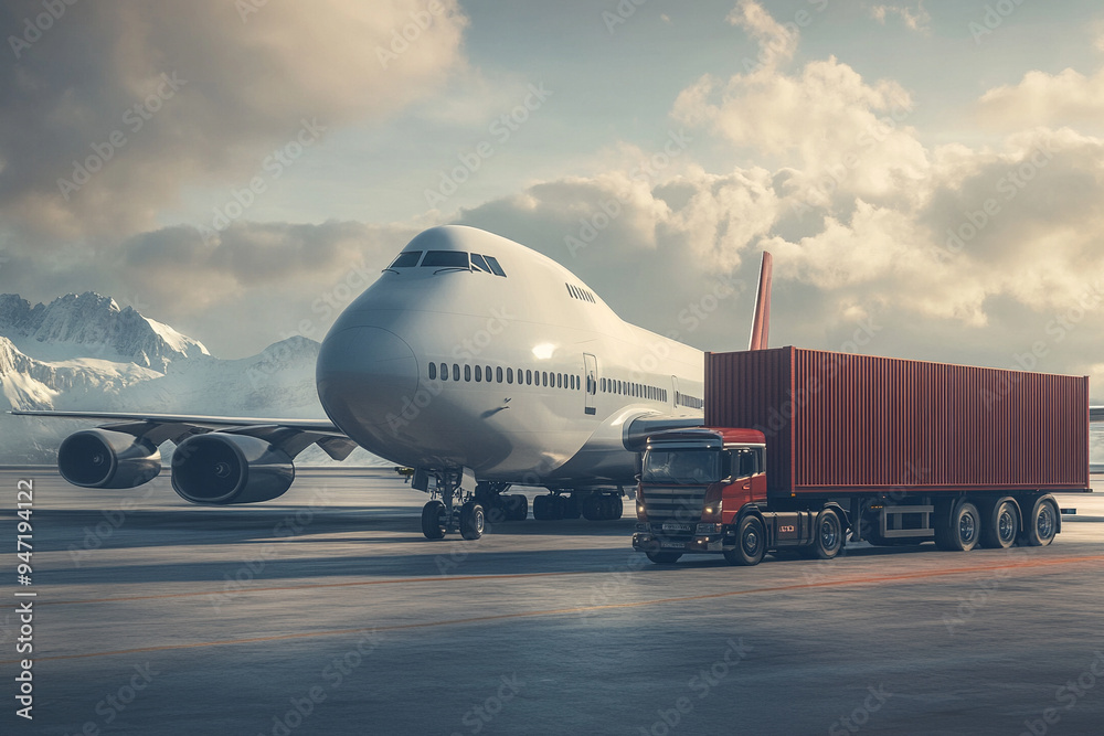 International shipping and global commerce modern cargo airport and a yard for air transportation International shipping and global commerce modern cargo airport and a yard for air transportation