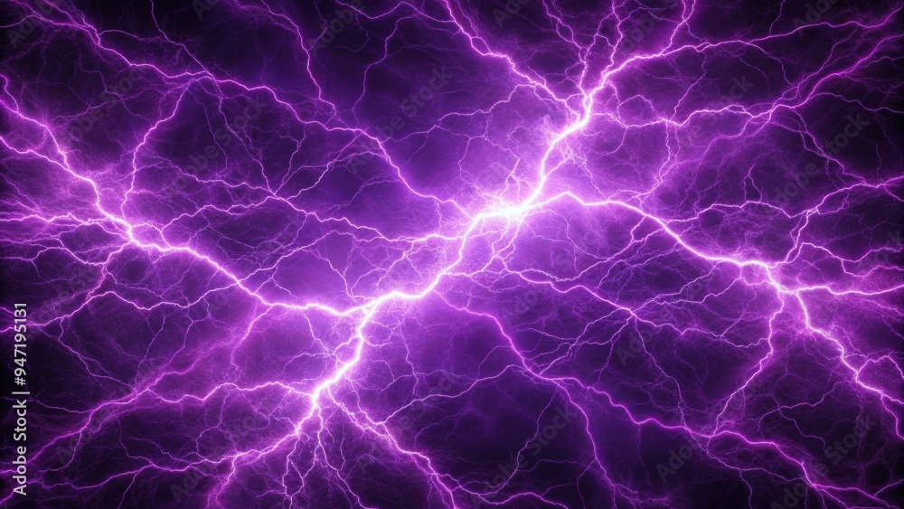 Fototapeta premium Purple electricity crackling on background, electricity, purple, energy, power, lightning, abstract, vibrant,background