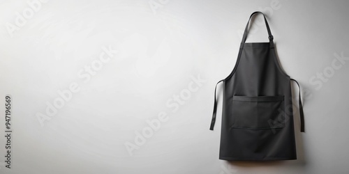 Black apron mockup for professional chefs or kitchen staff, mockup, black, apron, chef, kitchen, staff, professional