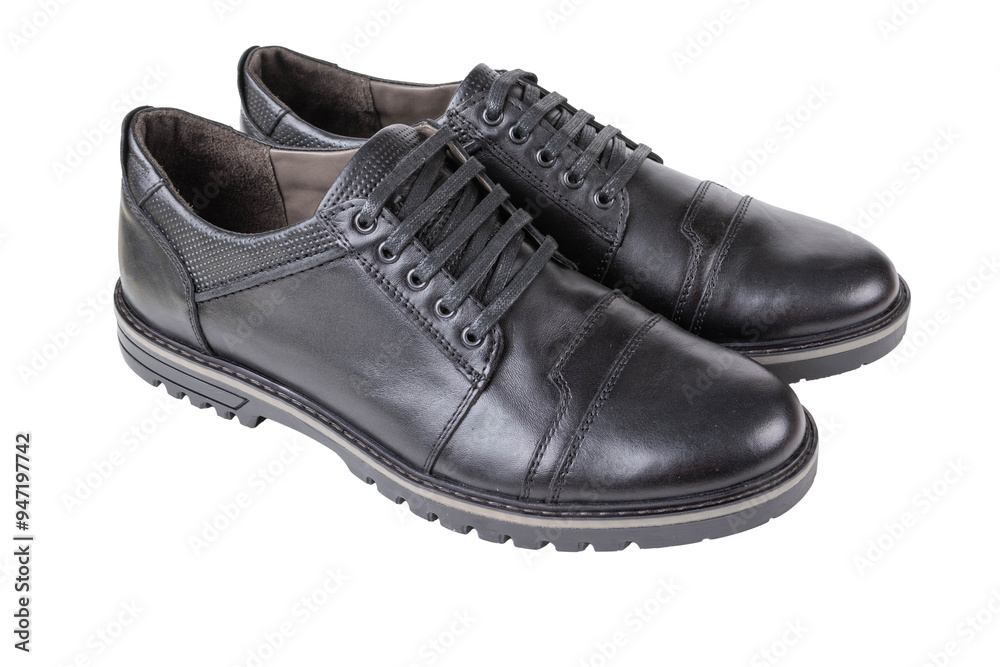 Beautiful men's shoes isolated on a transparent background. Beautiful men's shoes isolated on a transparent background.