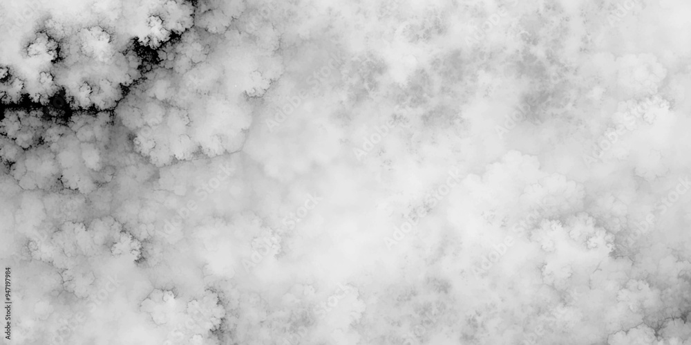 White cumulus clouds smoky illustration. abstract realistic fog or mist isolated cloud, sky with puffy. Abstract Black grey Sky with white cloud, marble texture background. Old grunge textures design.
