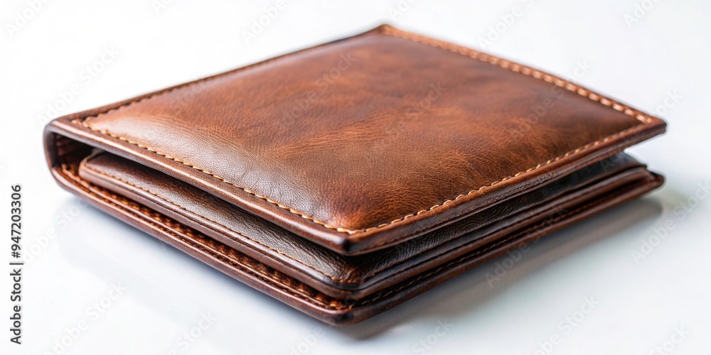 Close up shot of a luxurious brown leather wallet , leather, brown, close-up, fashion, accessory, money, wallet, stylish, elegant Close up shot of a luxurious brown leather wallet , leather, brown, close-up, fashion, accessory, money, wallet, stylish, elegant