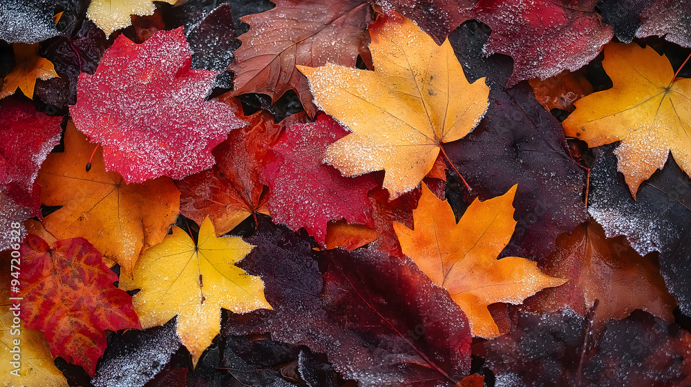Autumn Leaves in a Pile
