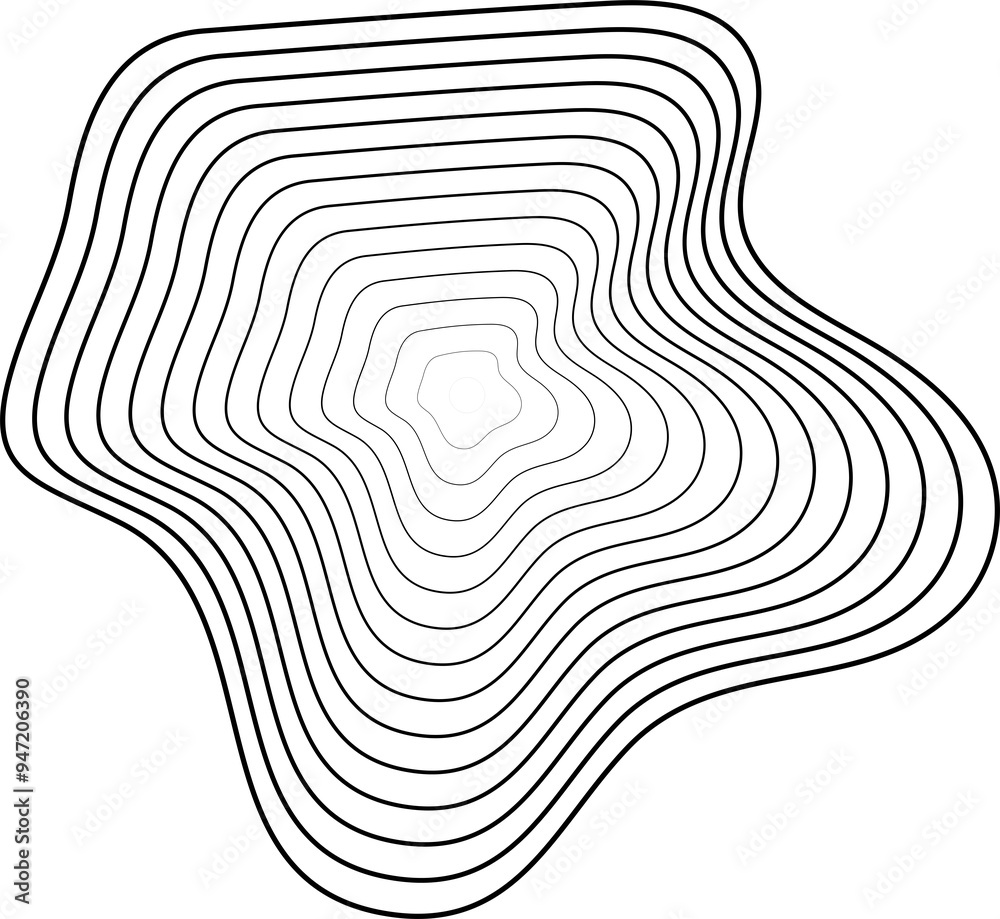 Circle dynamic amorphous shape made of gradient line blend, tech, digital Circle dynamic amorphous shape made of gradient line blend, tech, digital