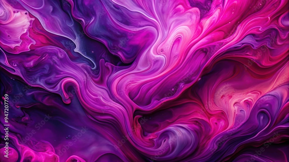 Fototapeta premium Vibrant magenta and purple abstract fluid texture perfect for art studio promotions , fluid, abstract, texture, vibrant