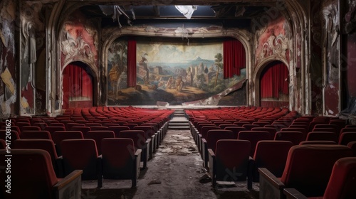 Abandoned Theater: A Glimpse into the Past