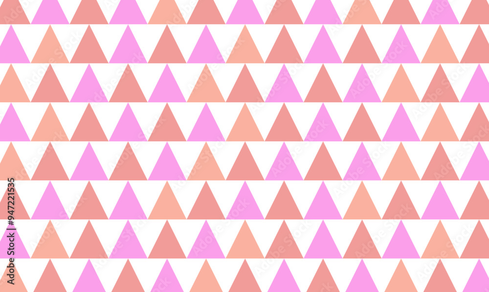 A simple geometric pattern of triangles. Characterized by modern and minimal design.pink,peach,orange.Spring, spring colors, March, April, May. A simple geometric pattern of triangles. Characterized by modern and minimal design.pink,peach,orange.Spring, spring colors, March, April, May.