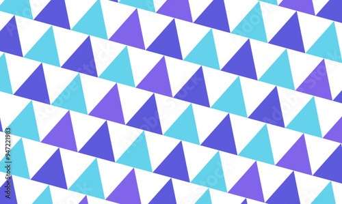 A simple geometric pattern of triangles. Characterized by modern and minimal design.bule,light blue,sky blue,purple.