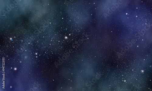 Wallpaper Mural A beautiful starry sky background. Countless stars shine in the night sky, creating a magical atmosphere.bule,light blue,sky blue,purple. Torontodigital.ca