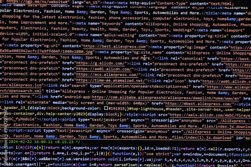 Programming code abstract screen of software developer. Computer script Programming code abstract screen of software developer. Computer script