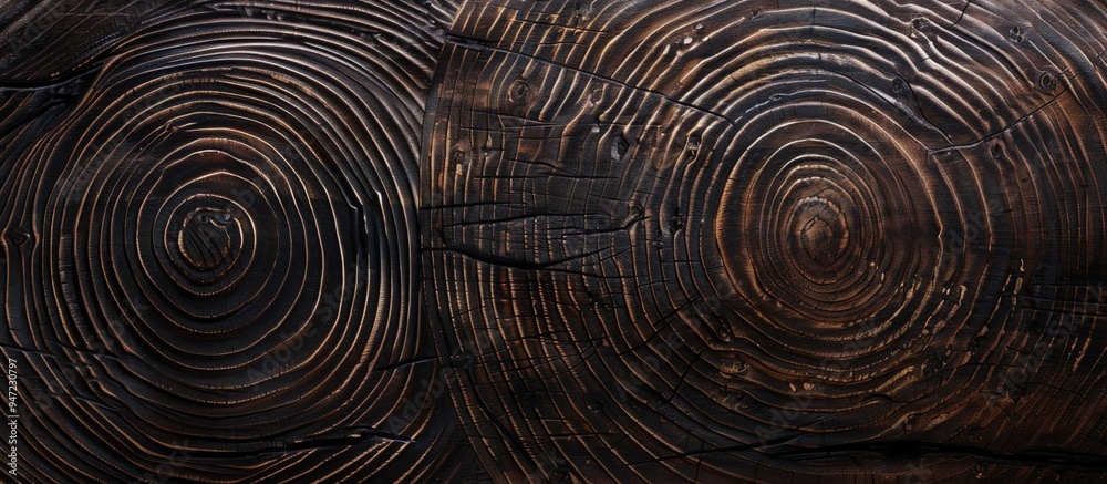 Dark Wood Grain Texture with Concentric Circles Dark Wood Grain Texture with Concentric Circles