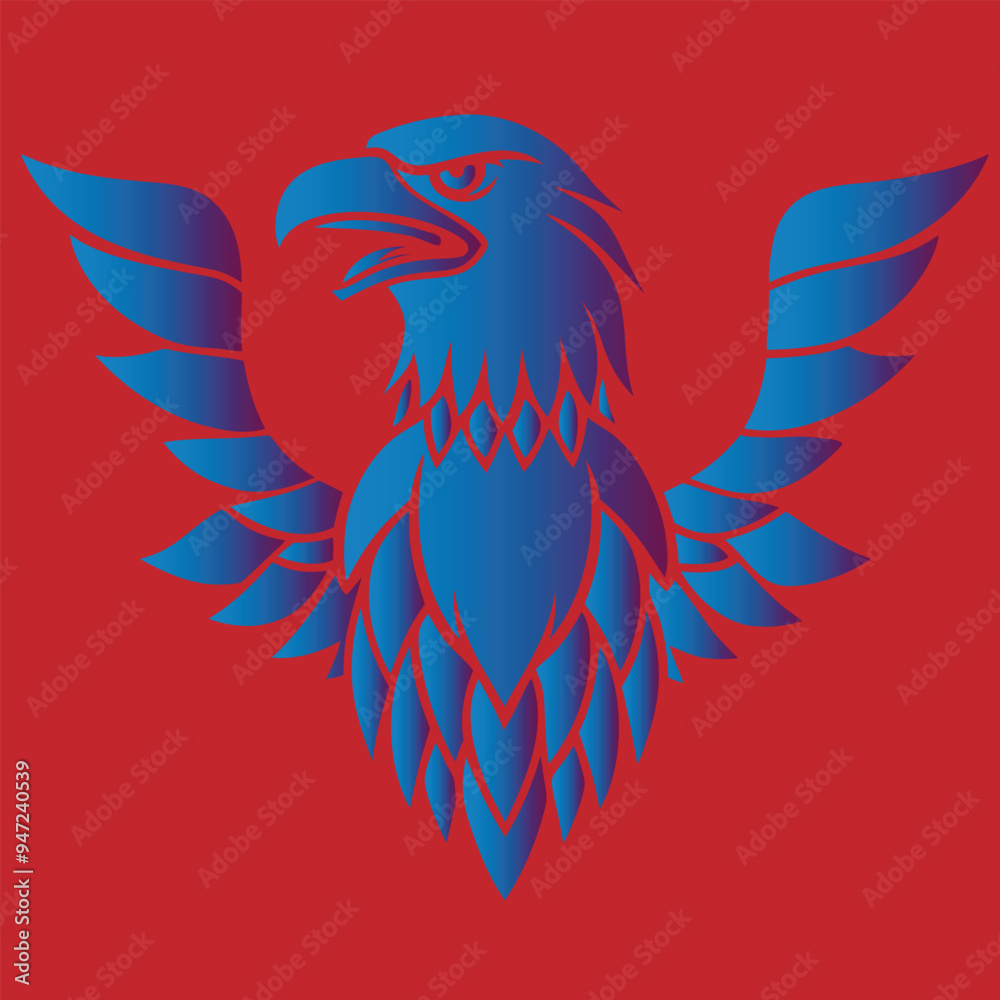 Obraz premium A Simple Line Drawing of a Hawk | Generative AI