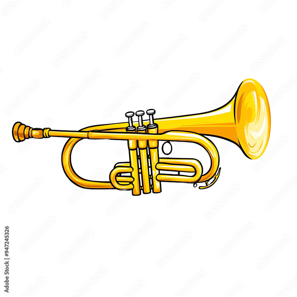 Obraz premium Isolated Trumpet