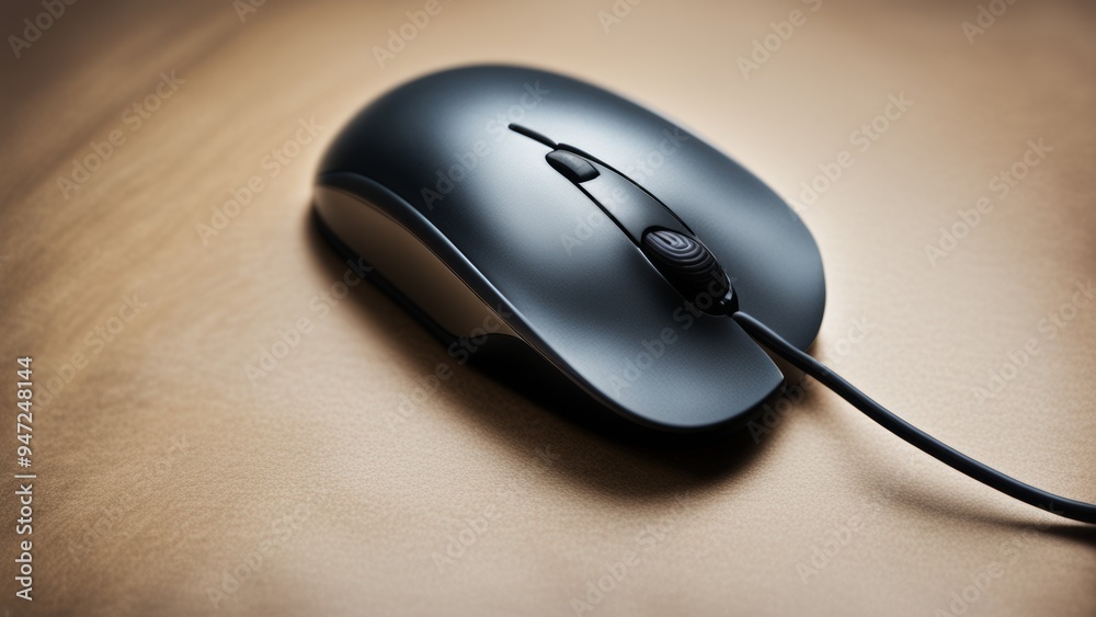 computer mouse on the desk computer mouse on the desk