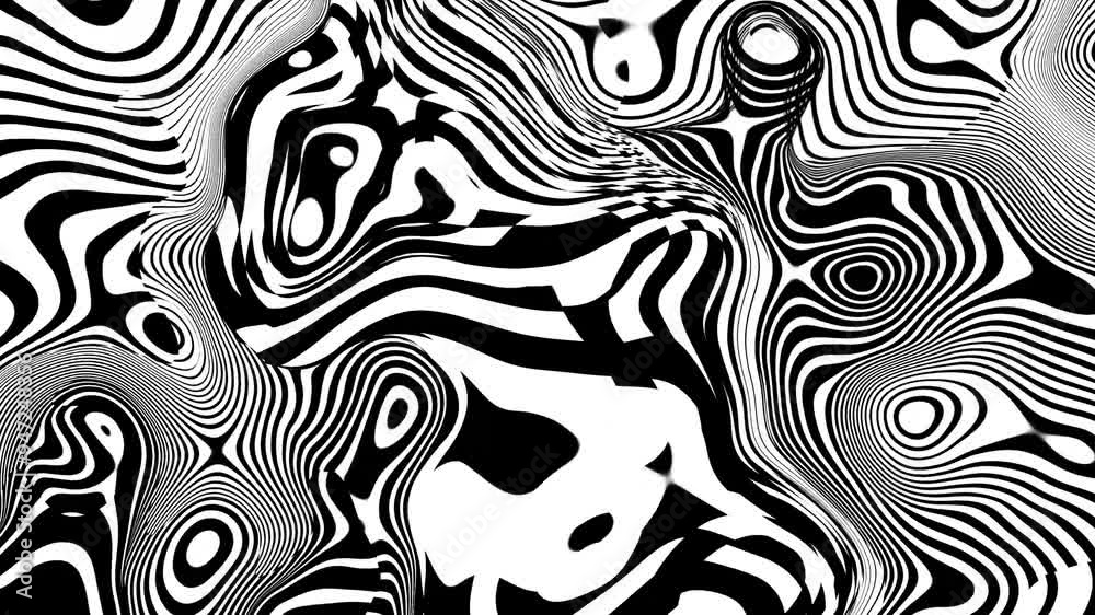 Abstract fluid and wave background in black and white Abstract fluid and wave background in black and white