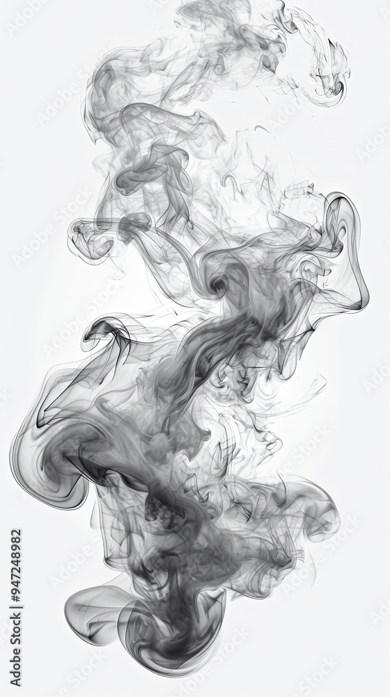Abstract Art Of Liquid Dense Smoke Dark Grey and White Background Abstract Art Of Liquid Dense Smoke Dark Grey and White Background