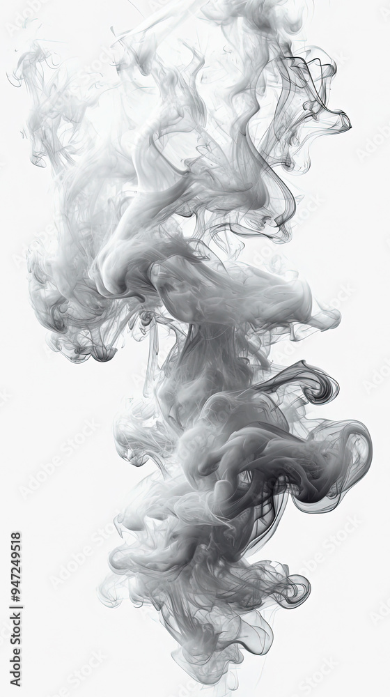 Abstract Art Of Liquid Dense Smoke Dark Grey and White Background Abstract Art Of Liquid Dense Smoke Dark Grey and White Background