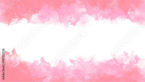 Abstract pink watercolor background.Hand painted watercolor. vector