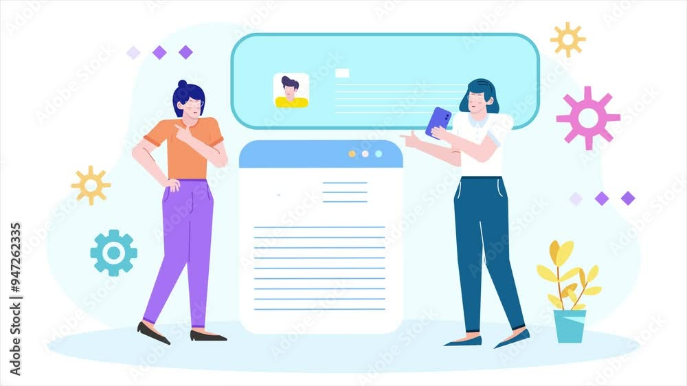 recruitment teamwork discussion illustration illustration business animated video recruitment teamwork discussion illustration illustration business animated video