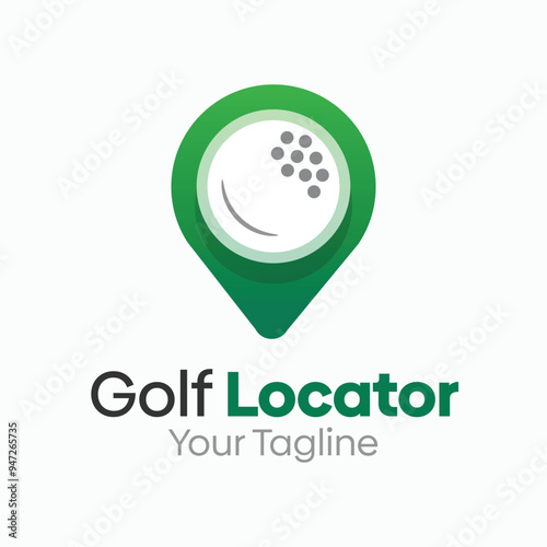 Golf Locator Logo Design Template. Good for Business, Agency, Community and Organization