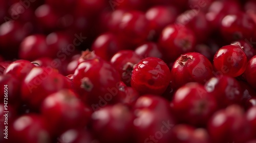 Close-Up of a Pile of Ripe Cranberries