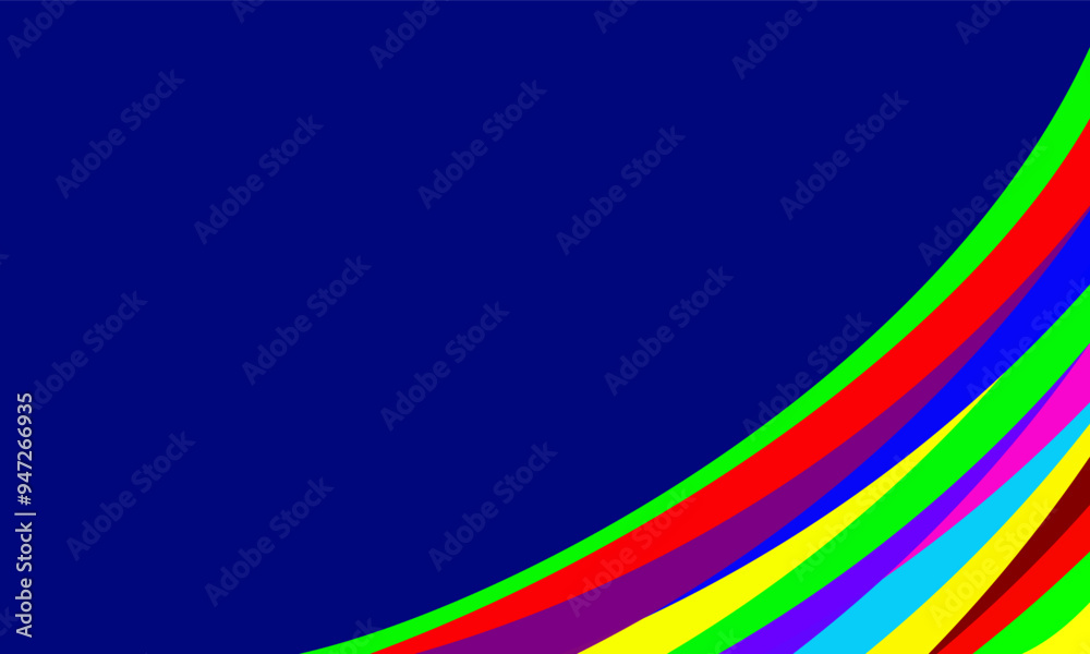custom made wallpaper toronto digitalcolorful vibrant stripes extend diagonally on blue background