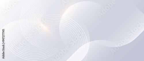 Abstract light grey background with geometric lines. Digital or Technology concept. vector illustration.	