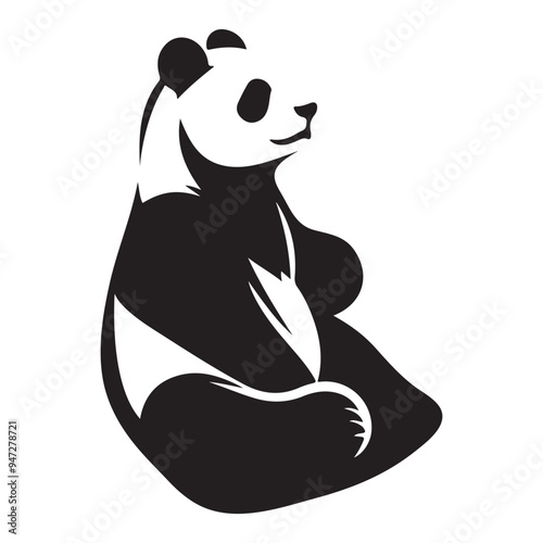 Panda vector art illutrations. photo