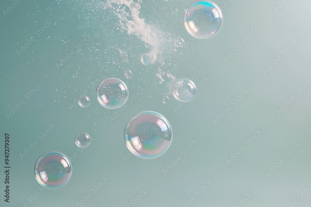 Holographic Soap Bubbles Sparkling Against a Pristine Background Holographic Soap Bubbles Sparkling Against a Pristine Background