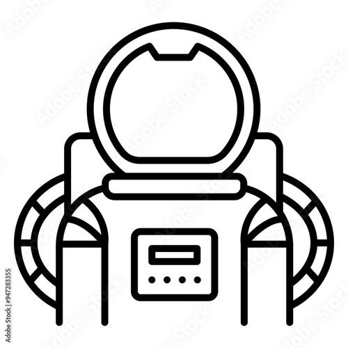 Astronaut Line Icon