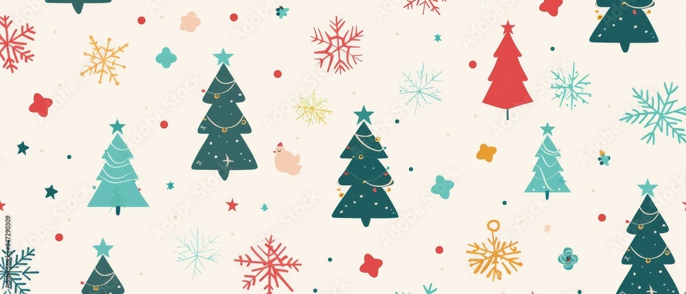 vector graphic of cute simple patterns of Christmas in light background vector graphic of cute simple patterns of Christmas in light background