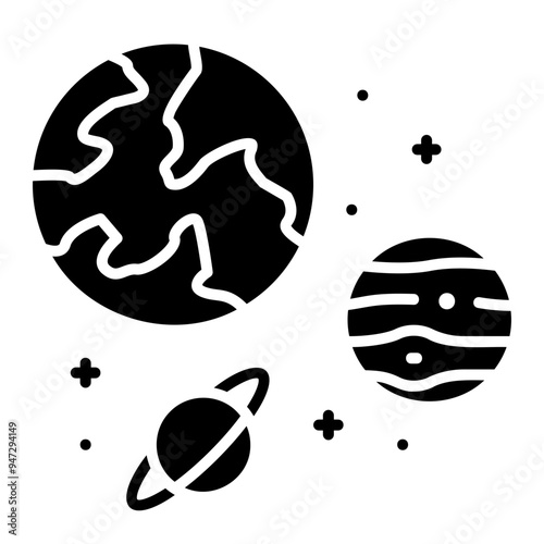 Planet Glyph Icon