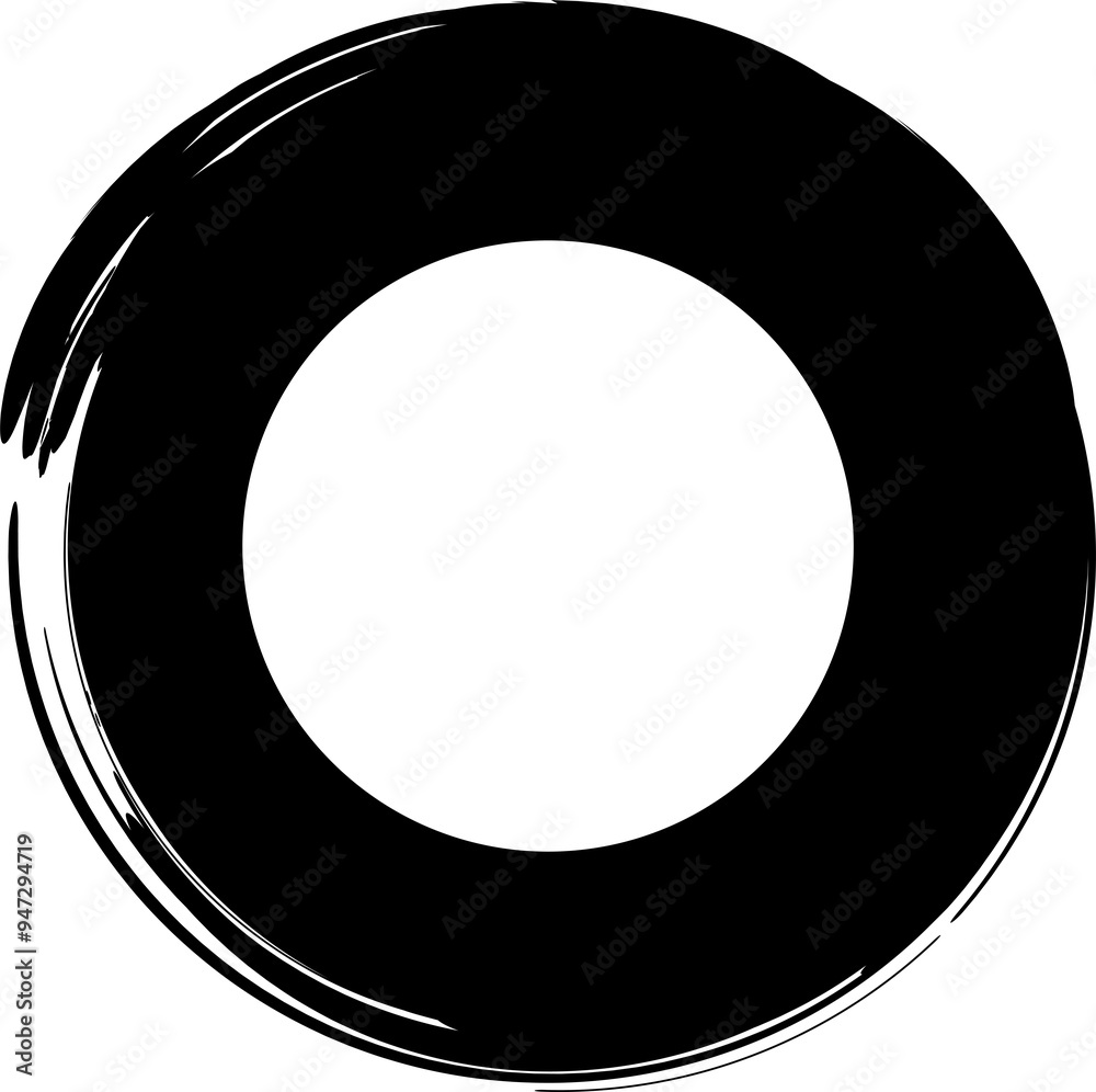 Circle brush frames. Design elements for banner, decorations Circle brush frames. Design elements for banner, decorations