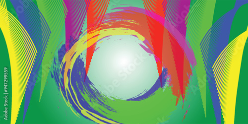 Colorful banner background, olympic games, copy space for text. Vector illustration