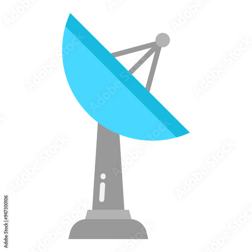 Satellite Dish  Flat Icon