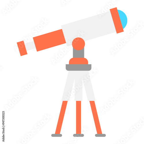 Telescope  Flat Icon